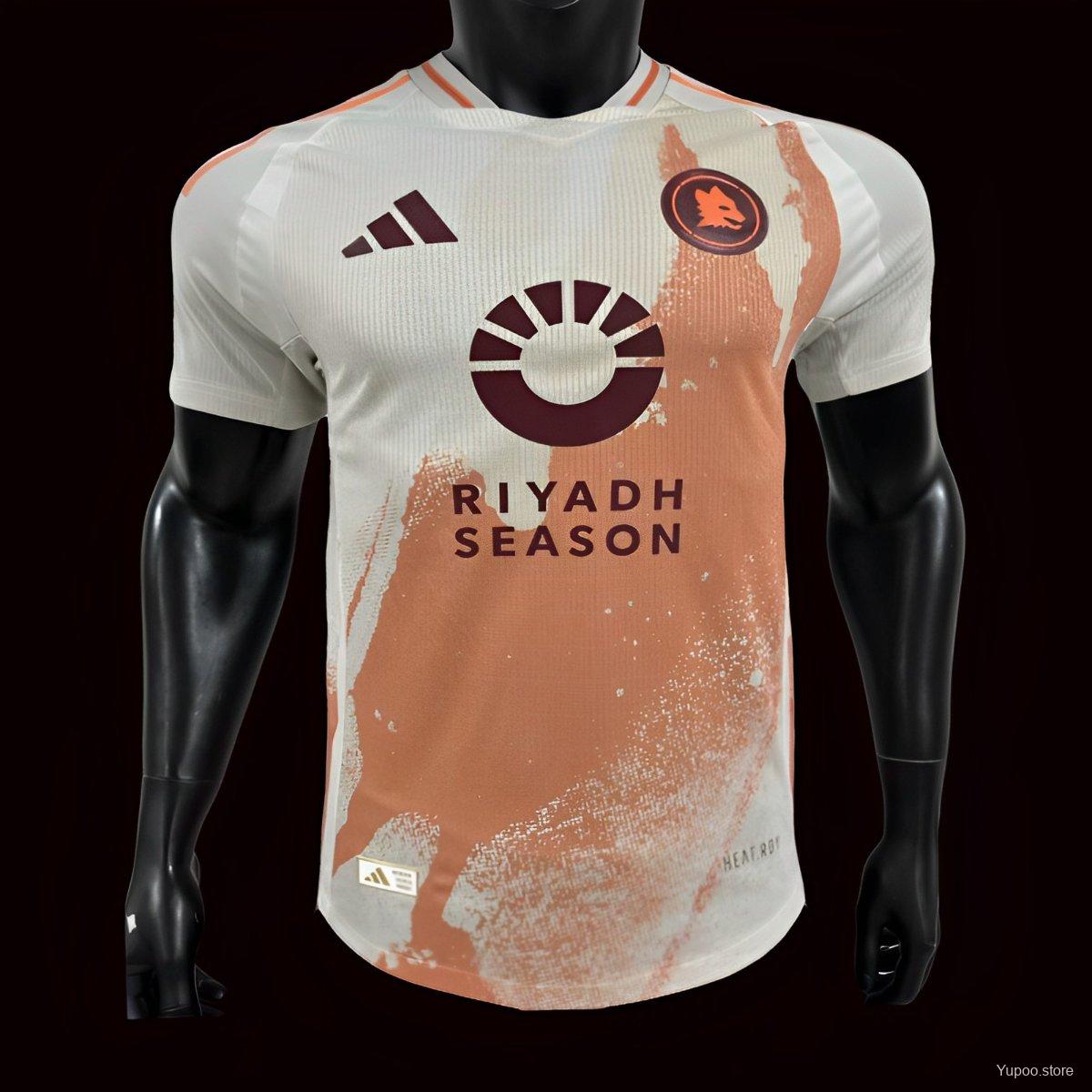 Camiseta de fútbol Roma 2024/25 VISITANTE MANGA CORTA VERSION JUGADOR